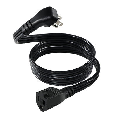 14 AWG SPT-3 Flat Wire Power Cord NEMA 5-15P to 5-15R Straight Blade Plug 15A 125V Cavo flessibile per uso industriale/domestico