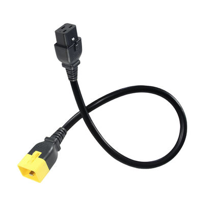 Cavo di prolunga di alimentazione C19 a C20 con blocco 16A 250V 14AWG
