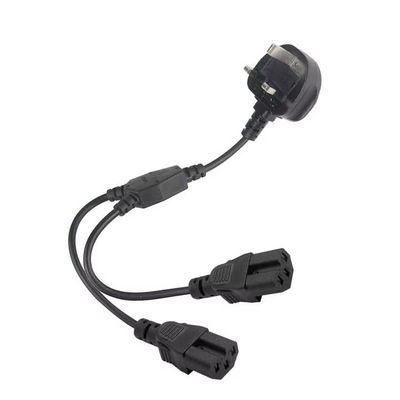 UK Plug Dual C15 Power Cord Industrial Grade 16A 250V 1.5M per l'utilizzo su server rack/data center