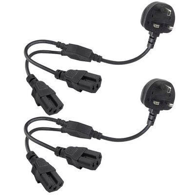 UK Plug Dual C15 Power Cord Industrial Grade 16A 250V 1.5M per l'utilizzo su server rack/data center