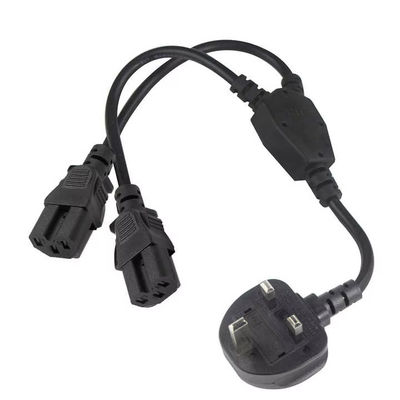 UK Plug Dual C15 Power Cord Industrial Grade 16A 250V 1.5M per l'utilizzo su server rack/data center