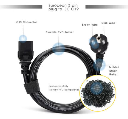 1.2M Industriale per l'utilizzo di server/data center 10A 250V CE RoHS certificato
