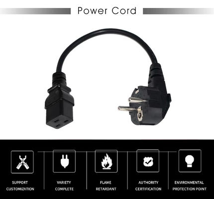 Cavo di alimentazione EU a C19 1.2M Heavy Duty 10A 250V Grado Industriale