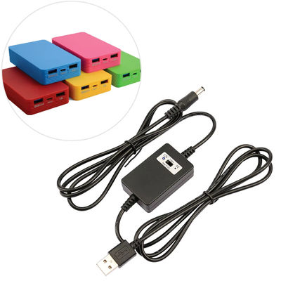 USB A Maschio a DC5.5*2.1mm Cavo di aumento di tensione da 5V a 9V/12V Converter per dispositivi di alimentazione con protezione da sovraccarico