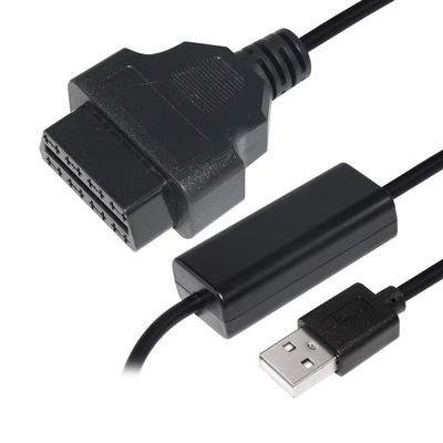 Cavo di potenziamento di tensione USB-OBD da 5V a 12V Step Up Converter per sistemi di ricarica dei veicoli con protezione da cortocircuito (Input 5V Output 12V)