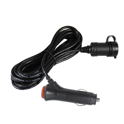12V / 24V Car Cigarette Lighter to Socket Extension Cord con doppia porta USB per dispositivi di ricarica RV Truck