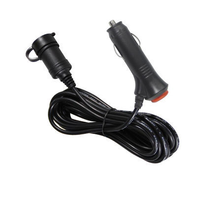 12V / 24V Car Cigarette Lighter to Socket Extension Cord con doppia porta USB per dispositivi di ricarica RV Truck