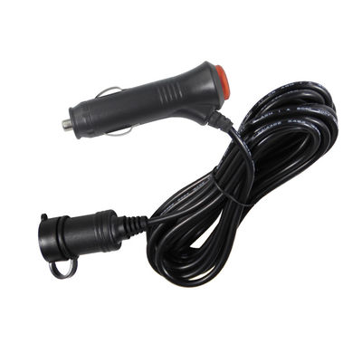 12V / 24V Car Cigarette Lighter to Socket Extension Cord con doppia porta USB per dispositivi di ricarica RV Truck