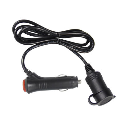 12V / 24V Car Cigarette Lighter to Socket Extension Cord con doppia porta USB per dispositivi di ricarica RV Truck