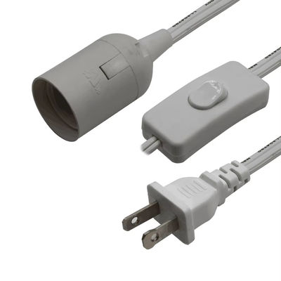 NEMA 1-15P E14 Cavo per il convertitore di prese con interruttore 303 - 3 punti di collegamento all'adattatore di lampadina per lampadina da tavolo/candelaio (125V 3A)