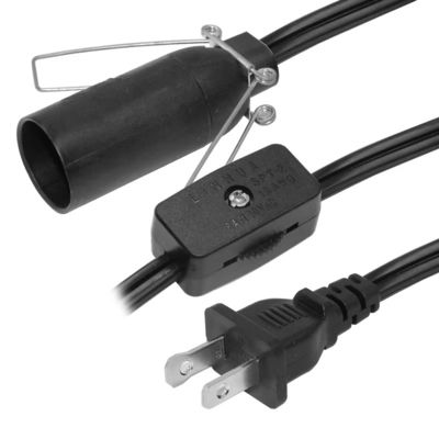 Convertitore di porta lampadina NEMA1-15P E14 impermeabile con cavo di commutazione per cablaggio di lampade interne 250V 15A