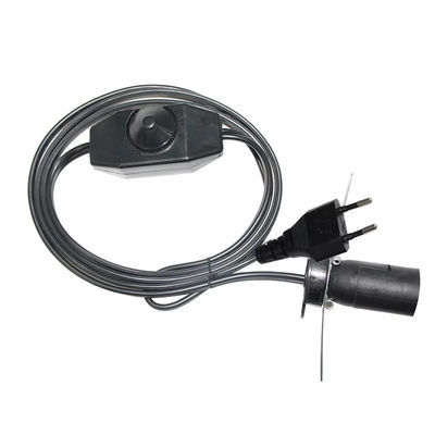 Cable per porta lampadina UE Premium Plug E14 con interruttore di attenuazione regolabile per apparecchi di illuminazione del soffitto AC 250V 5A