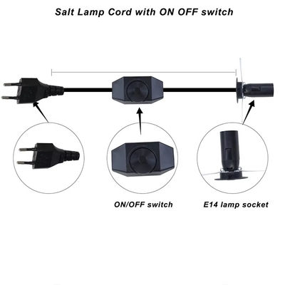 Cable per porta lampadina UE Premium Plug E14 con interruttore di attenuazione regolabile per apparecchi di illuminazione del soffitto AC 250V 5A