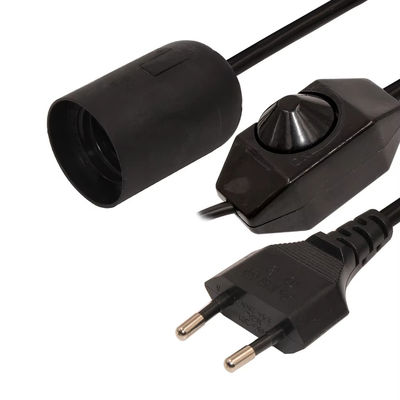 Cable di supporto per lampadina EU plug E27 regolabile e dimmabile con lampada di soffitto per illuminazione interna 220-240V resistente al calore