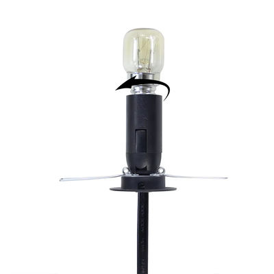 Cable di adattamento per porta lampadina UK Plug E14 con interruttore di attenuazione regolabile e certificazione CE - Accessori standard per l'illuminazione di sicurezza BS1363