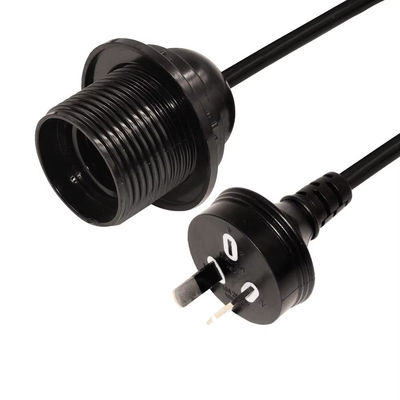 E26 resistente all'acqua Portatore di lampadina Corde di alimentazione AU Plug con 303 Interruttore per illuminazione interna / esterna 250V 10A