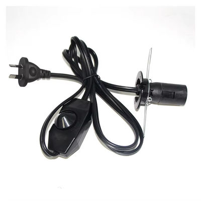 Portalampadine E14 girevole regolabile con spina e interruttore di attenuazione per l'illuminazione domestica/di ufficio, 110-250V IP20 (certificato CE)