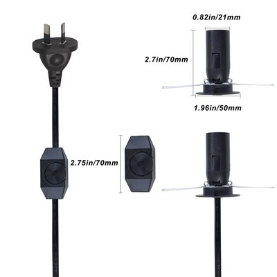 AU Collegamento al supporto per lampadine E14 con interruttore di attenuazione per lampadine a sale