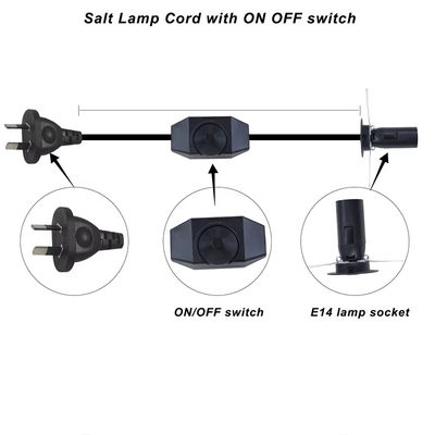 AU Collegamento al supporto per lampadine E14 con interruttore di attenuazione per lampadine a sale