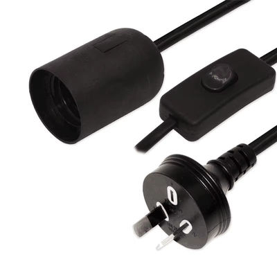 AU Plug to E27 Lamp Socket Converter, 303 Switch Bulb Adapter 250V 10A per ventilatore di soffitto / impianto di illuminazione