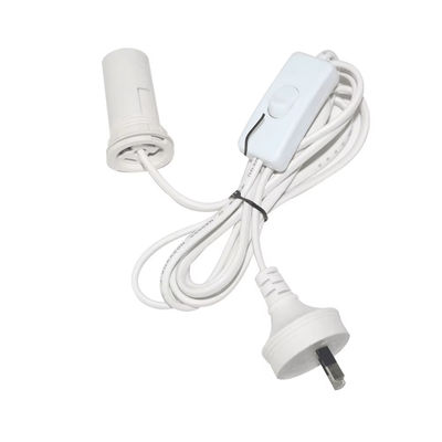 AU Plug to E27 Lamp Socket Converter, 303 Switch Bulb Adapter 250V 10A per ventilatore di soffitto / impianto di illuminazione
