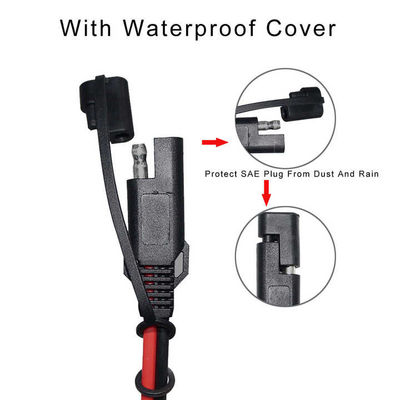 SAE a SAE pannello di connettore impermeabile montato 16AWG Cavo per generatore solare presa laterale porta caricabatterie