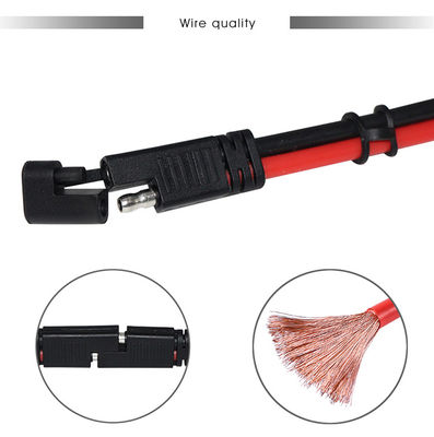 SAE a SAE pannello di connettore impermeabile montato 16AWG Cavo per generatore solare presa laterale porta caricabatterie