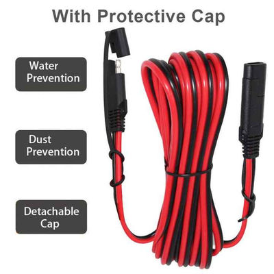 SAE a SAE pannello di connettore impermeabile montato 16AWG Cavo per generatore solare presa laterale porta caricabatterie