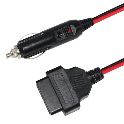 Cable di diagnosi per il segnalatore di veicoli da accendino universale per auto OBD2 con certificato di sicurezza 16ft 12V-24V