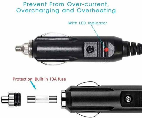 Cable di diagnosi per il segnalatore di veicoli da accendino universale per auto OBD2 con certificato di sicurezza 16ft 12V-24V