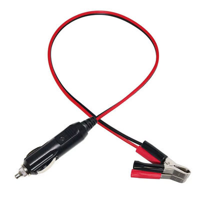 12V/24V accenditore di sigarette a clip della batteria cavo adattatore per l'alimentazione di emergenza dell'auto caricabatterie solare dispositivo portatile 16AWG