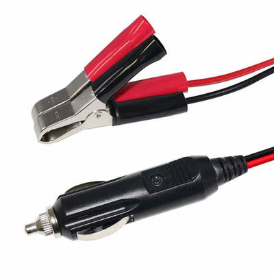 12V/24V accenditore di sigarette a clip della batteria cavo adattatore per l'alimentazione di emergenza dell'auto caricabatterie solare dispositivo portatile 16AWG