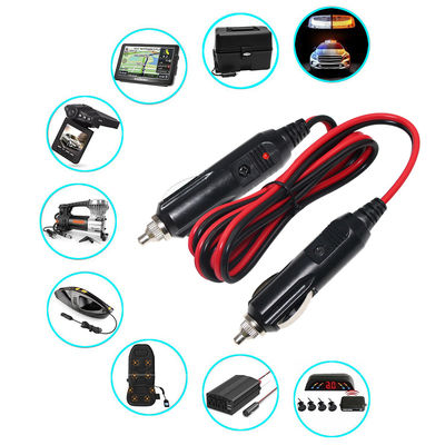Cavo caricabatterie maschio-maschio 12V per l'alimentazione del veicolo 16AWG Protezione da carica rapida e sovraccarico (Nero)