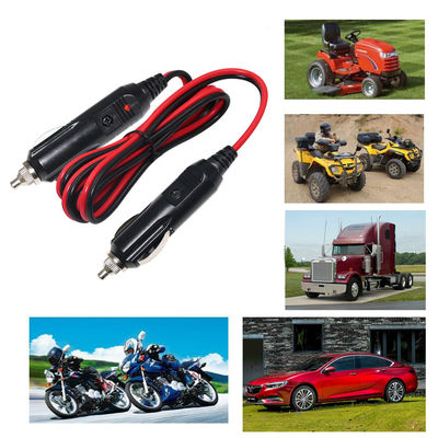 Cavo caricabatterie maschio-maschio 12V per l'alimentazione del veicolo 16AWG Protezione da carica rapida e sovraccarico (Nero)