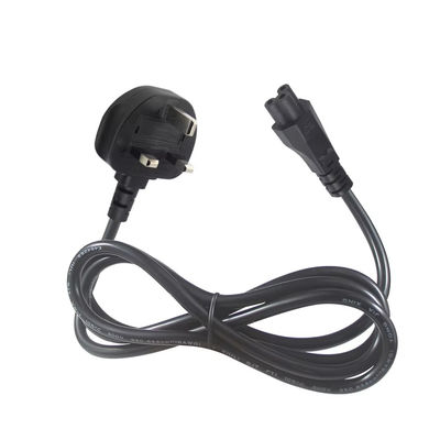 Cavo di alimentazione da 250V 5A UK a C5 per computer portatili e monitor Home Office con cavo flessibile 18AWG 1.2M senza intreccio