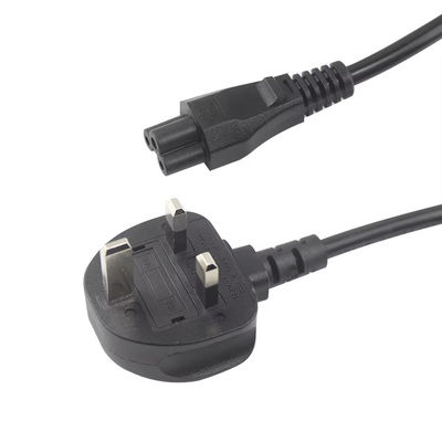 Cavo di alimentazione da 250V 5A UK a C5 per computer portatili e monitor Home Office con cavo flessibile 18AWG 1.2M senza intreccio