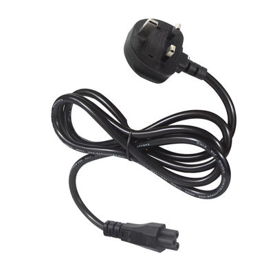 Cavo di alimentazione da 250V 5A UK a C5 per computer portatili e monitor Home Office con cavo flessibile 18AWG 1.2M senza intreccio