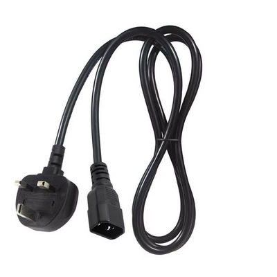 Cavo blindato UK-C14 1.2M 250V 10A 16AWG per UPS/server rack/dispositivo medico (IP67/RoHS/BS1363)