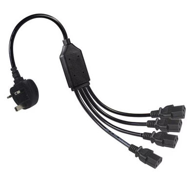 UK Plug to Multi C13 Power Cord 1.8M 250V 13A 16AWG PDU Cable per server rack/UPS/Data Center (BS1363/IEC 60320/RoHS)