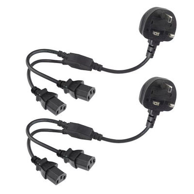 UK Plug to Multi C13 Power Cord 1.8M 250V 13A 16AWG PDU Cable per server rack/UPS/Data Center (BS1363/IEC 60320/RoHS)