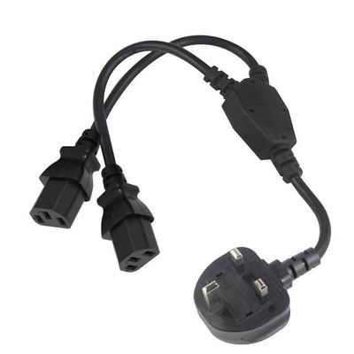UK Plug to Multi C13 Power Cord 1.8M 250V 13A 16AWG PDU Cable per server rack/UPS/Data Center (BS1363/IEC 60320/RoHS)
