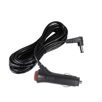 Caricabatterie angolare 12V/24V con interruttore On-Off - cavo di alimentazione DC a 90 gradi per l'elettronica automobilistica e la ricarica di dispositivi USB