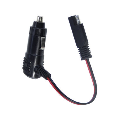 12V plug per accendini di sigarette con cavo di alimentazione con connettore SAE per caricabatterie a pannelli solari e motocicli