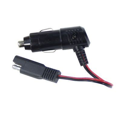 12V plug per accendini di sigarette con cavo di alimentazione con connettore SAE per caricabatterie a pannelli solari e motocicli
