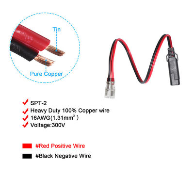 Cable di collegamento SAE a ring terminal per carica batteria 12V pannello solare inverter e uso automobilistico