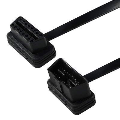 Cavo di estensione a nastro piatto OBD-II con connettore maschio-femmina a 16 pin per scanner diagnostici del veicolo GPS tracker