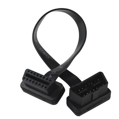 Cavo di estensione a nastro piatto OBD-II con connettore maschio-femmina a 16 pin per scanner diagnostici del veicolo GPS tracker