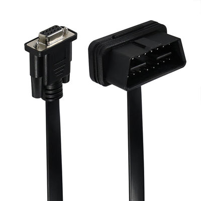 Cavo adattatore diagnostico OBD-II a DB9 con connettore maschio a 16 pin a connettore seriale a 9 pin per interfaccia strumento di scansione veicoli