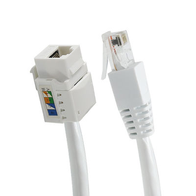 Cat6 RJ45 Keystone Inline Coupler senza utensili da femmina a femmina per pannelli di patch Ethernet o piastre murali 8P8C Adapter di rete LAN
