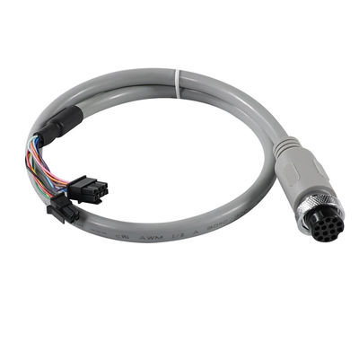 Cable di connettore circolare femminile a 14 pin M12 impermeabile con fine filo aperto per trasmissione del segnale del sensore o automazione industriale